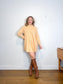 Vintage Cashmere Sweater Dress in Sandy Beige (Size M/L)