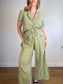Onderbroeks Slow Fashion Gingham Pants in Green/White (Size L)