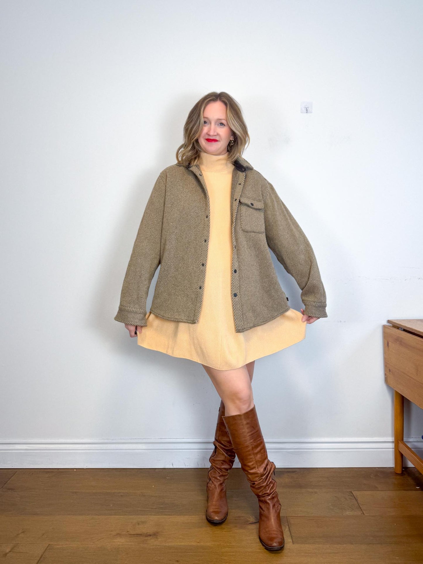 ANIAN Canadian Brand Slow Fashion Wool Shacket (Size XXL)