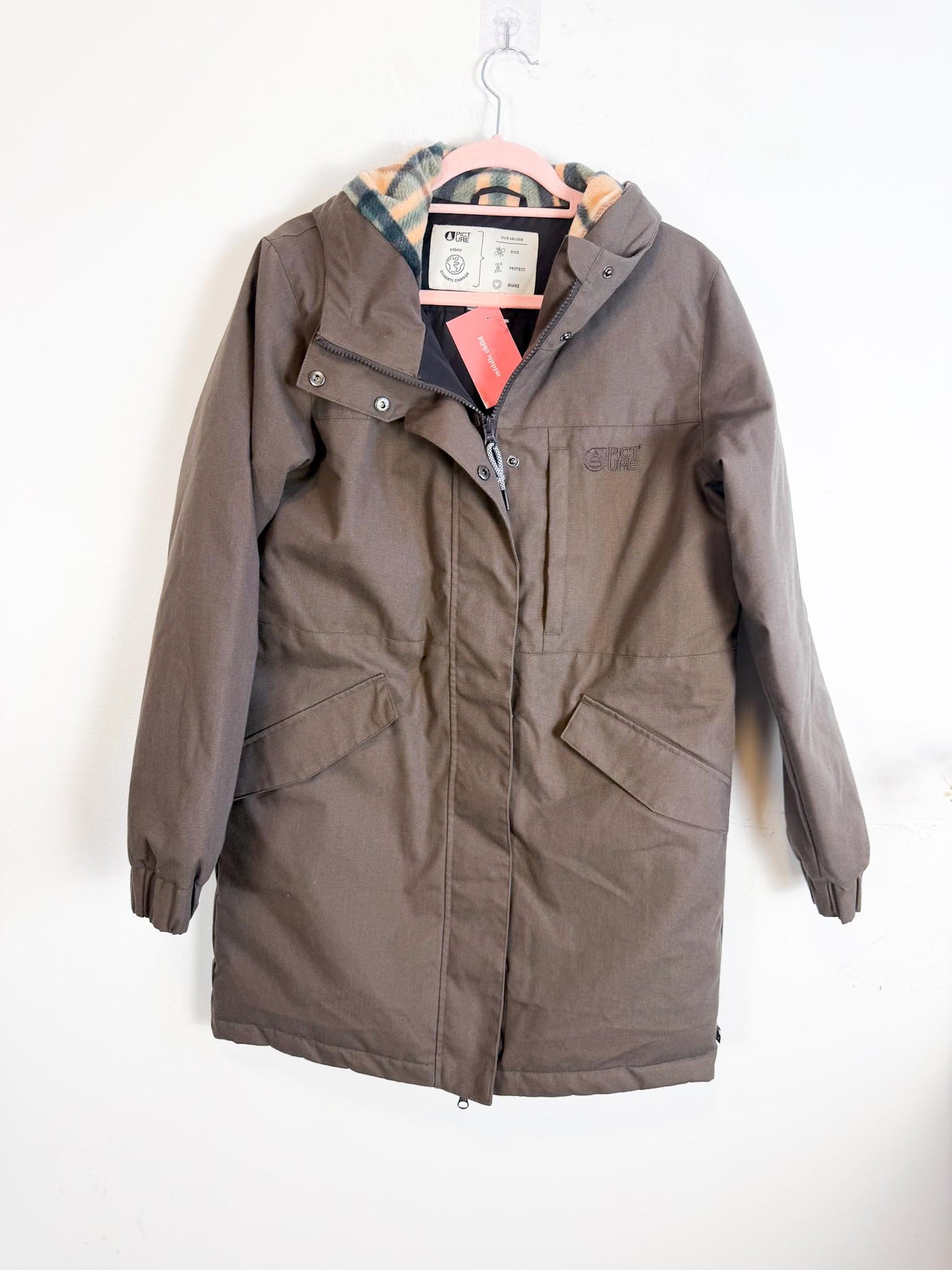 PICTURE Organic Clothing "Dyrby Parka in Brown" (Size M)