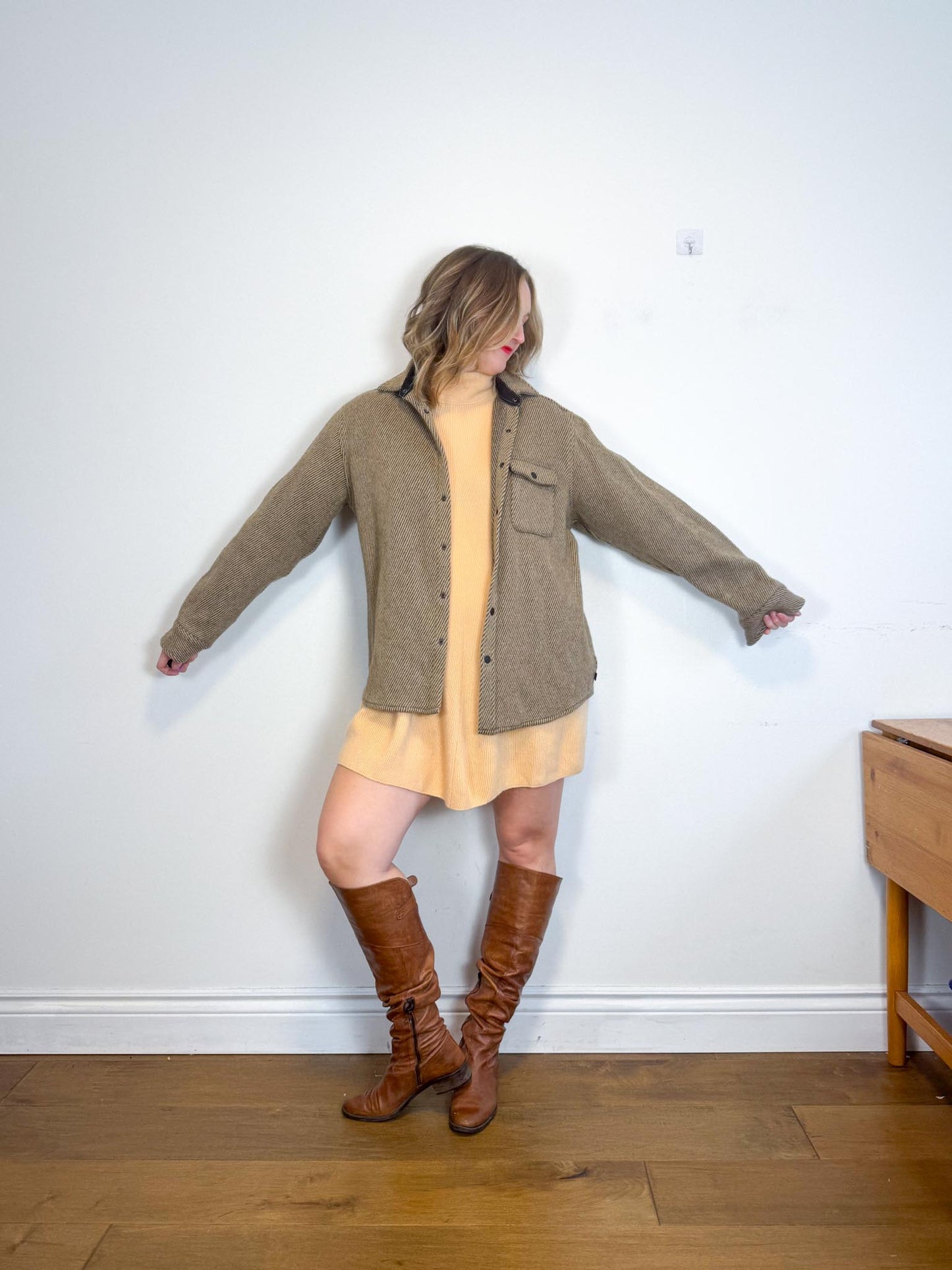 ANIAN Canadian Brand Slow Fashion Wool Shacket (Size XXL)