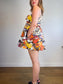 Anthropologie "Maeve Layered Bustier Romper in Italian Motif Print" (Size L/XL)
