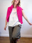 Brynn Walker Sleeveless Tencel Shirt in Off White (Size XS-M)