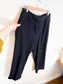 Kit & Ace High Rise Cropped Pants in Black (Size 12)
