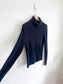 Banana Republic "Featherweight Cashmere Turtleneck Sweater in Black" (Size M)