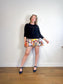 Lisa Todd "Keep Em Guessing Cotton & Cashmere Sweater in Black" (Size L)