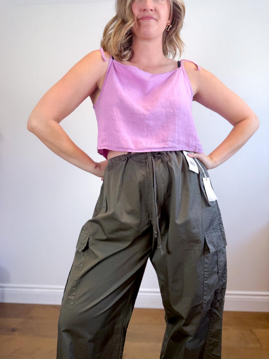 Shelter Slow Fashion "Kai Linen Tank in Lilac" (Size L)
