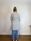 Everlane "The Gathered Drape Trench Coat in Grey" (Size S/M)