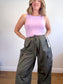 Good American "Parachute Pants in Fatigue" NWT (SIze XL)