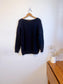 ANINE BING Designer "Fluffy Shoulder Wool Sweater in Black" (Size M)