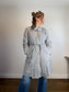 Everlane "The Gathered Drape Trench Coat in Grey" (Size S/M)