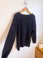 ANINE BING Designer "Fluffy Shoulder Wool Sweater in Black" (Size M)