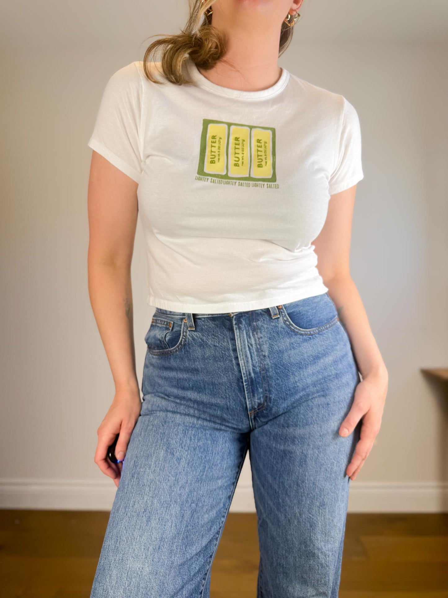 Abercrombie "Butter" T-Shirt in White (Size S/M)