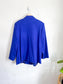 Vintage Wool Blazer in Sapphire Blue (Size XL)