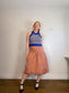 Wilfred Taffeta Midi Skirt in Rose (Size M)