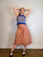 Wilfred Taffeta Midi Skirt in Rose (Size M)
