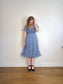 J.Crew "Blue Floral Midi Dress" (Size M/L)