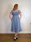 J.Crew "Blue Floral Midi Dress" (Size M/L)