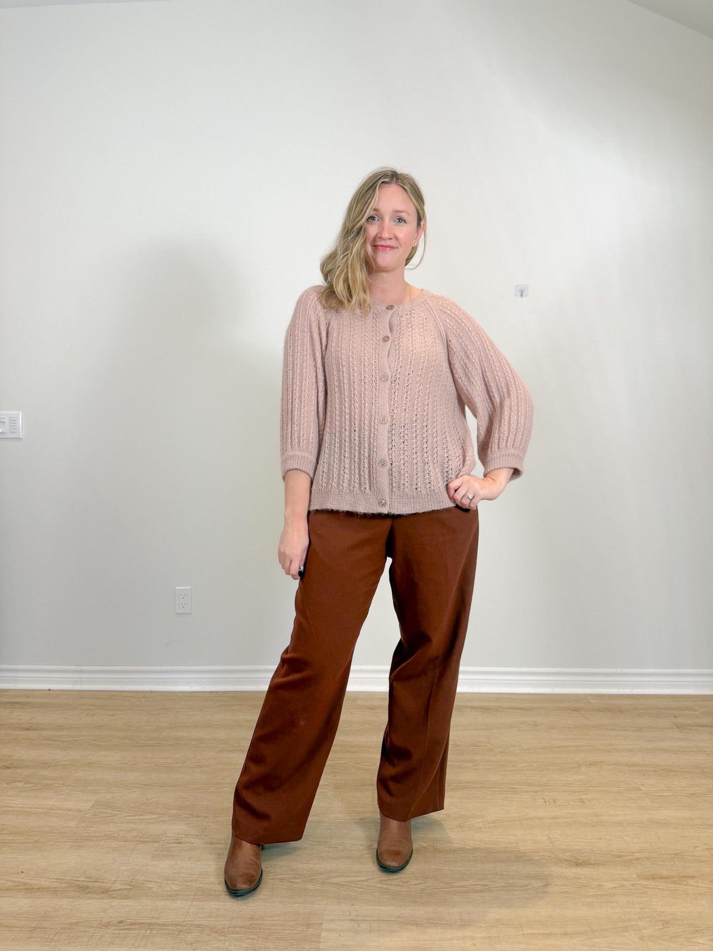 SISSY BOY Alpaca & Wool Dainty Cardigan in Maeve (Size L)