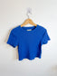 Everlane "The ’90s Rib Tee in Blue" (Size M)