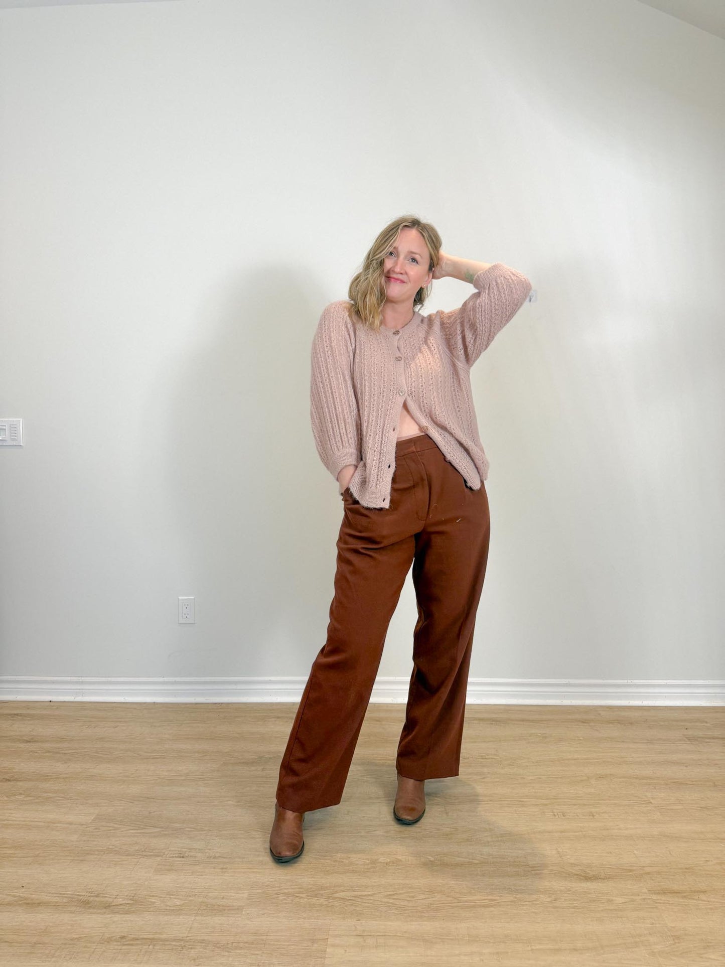 SISSY BOY Alpaca & Wool Dainty Cardigan in Maeve (Size L)