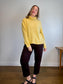 Wilfred Cashmere Turtleneck Sweater in Butter Yellow (Size L)