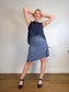 Oak + Fort Ruched Skirt in Blue (Size L)