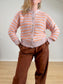 dRA Los Angeles Striped Cotton Amara Cardigan in Maeve/Orange (Size L)