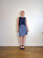 Oak + Fort Ruched Skirt in Blue (Size L)