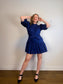 Lauren Ralph Lauren Cotton Poplin Dress in Navy (Size M/L)