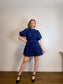 Lauren Ralph Lauren Cotton Poplin Dress in Navy (Size M/L)