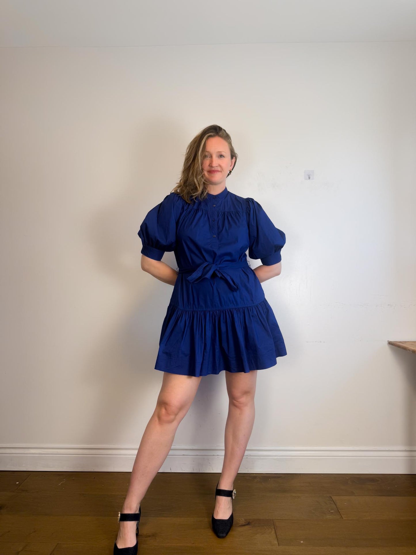 Lauren Ralph Lauren Cotton Poplin Dress in Navy (Size M/L)
