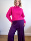 Wilfred "Montpellier Merino Wool Sweater in Hot Pink" (Size M)