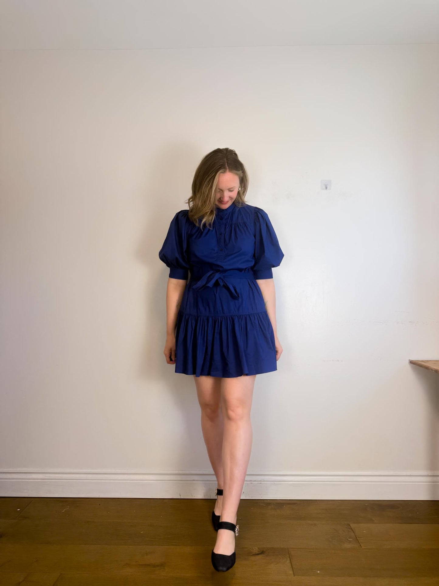 Lauren Ralph Lauren Cotton Poplin Dress in Navy (Size M/L)