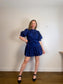 Lauren Ralph Lauren Cotton Poplin Dress in Navy (Size M/L)
