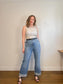 Vintage 90s Laurence Kagan Silk Bejeweled Sleeveless Top (Size M/L)