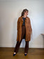 Anthropologie BLANKNYC Faux Leather Wrap Trench Coat in Brown (Size L)