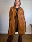 Anthropologie BLANKNYC Faux Leather Wrap Trench Coat in Brown (Size L)