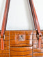 Dooney & Bourke "Embossed Calfskin Alligator Shopping Tote Purse"