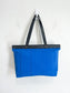 Susana Frazo Blue Canvas Purse with Leather Straps