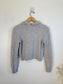 Wilfred "Essential Cashmere Shrunken Hoodie in Grey" (Size XS)