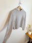 Wilfred "Essential Cashmere Shrunken Hoodie in Grey" (Size XS)