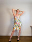 Anthropologie "Slim Square-Neck Dress in Hydrangea Print" (Size M)