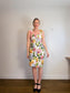 Anthropologie "Slim Square-Neck Dress in Hydrangea Print" (Size M)