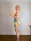 Anthropologie "Slim Square-Neck Dress in Hydrangea Print" (Size M)
