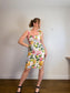 Anthropologie "Slim Square-Neck Dress in Hydrangea Print" (Size M)