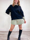 Sunday Best Peggy Sweater in Black (Size M/L)