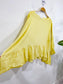 Basia Yellow Linen Ruffled Blouse SOLD AS IS (Size L/XL)