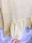 Basia Yellow Linen Ruffled Blouse SOLD AS IS (Size L/XL)