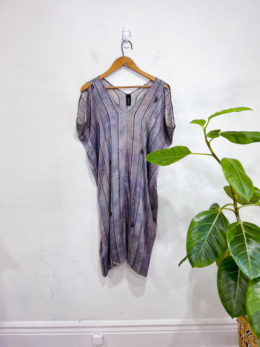 Zero + Maria Cornejo Silk dress in Wood Print (Size 10)